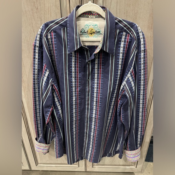 Robert Graham Men’s XXL Long sleeve Shirt Multi Color - Picture 1 of 3